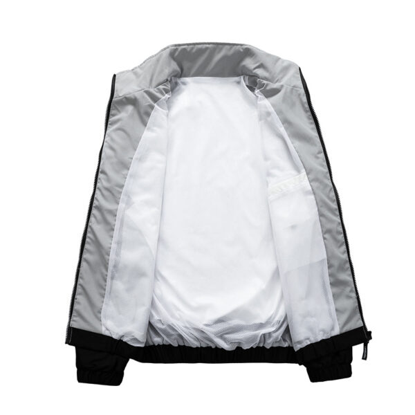 New men's jacket for spring and autumn, athleisure loose jacket, youth color top, everyday versatile jacket - Image 3