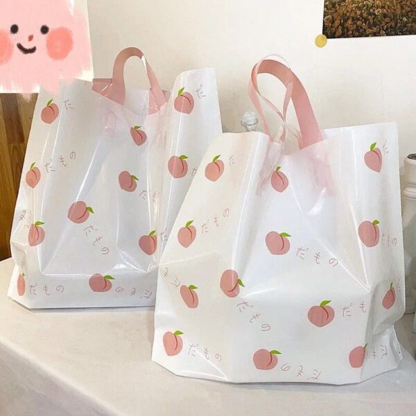 Clothing store bags, portable plastic bags, summer peaches, fresh temptation, plastic shopping bags, cosmetic bags