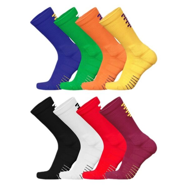 Professional Practical Basketball Socks Men's Thickened Towel Bottom Medium Tube Sports Non-slip Running Socks Elite Socks Clearance Benefits - Image 5