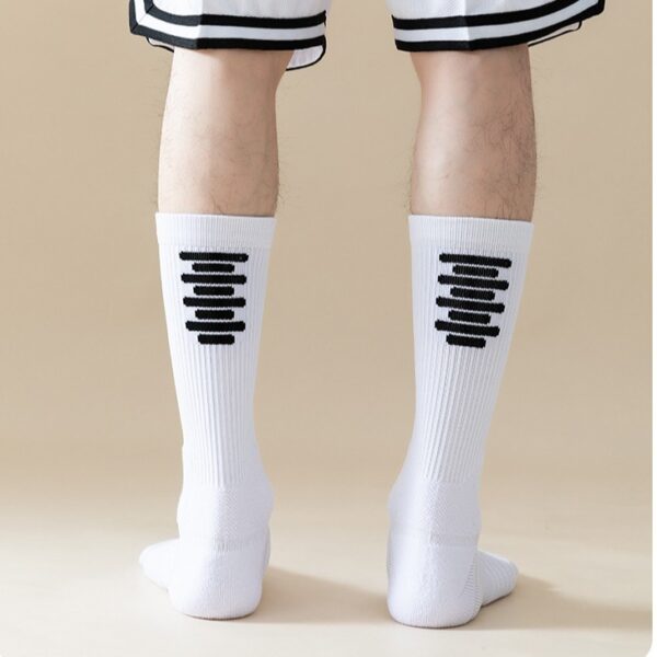 Professional Practical Basketball Socks Men's Thickened Towel Bottom Medium Tube Sports Non-slip Running Socks Elite Socks Clearance Benefits - Image 4