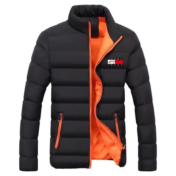 2023 Winter Cotton Jacket Men's Jacket Korean Version Slim Fit Mid-length Trendy Casual Thickened Down Cotton Jacket Thermal Coat - Image 5
